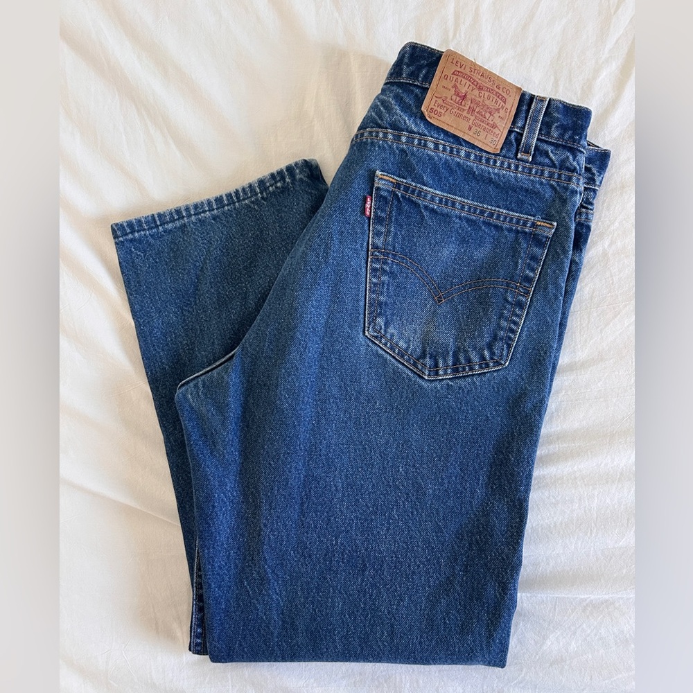 LEVI’S 505 STRAIGHT LEG JEANS 36x30